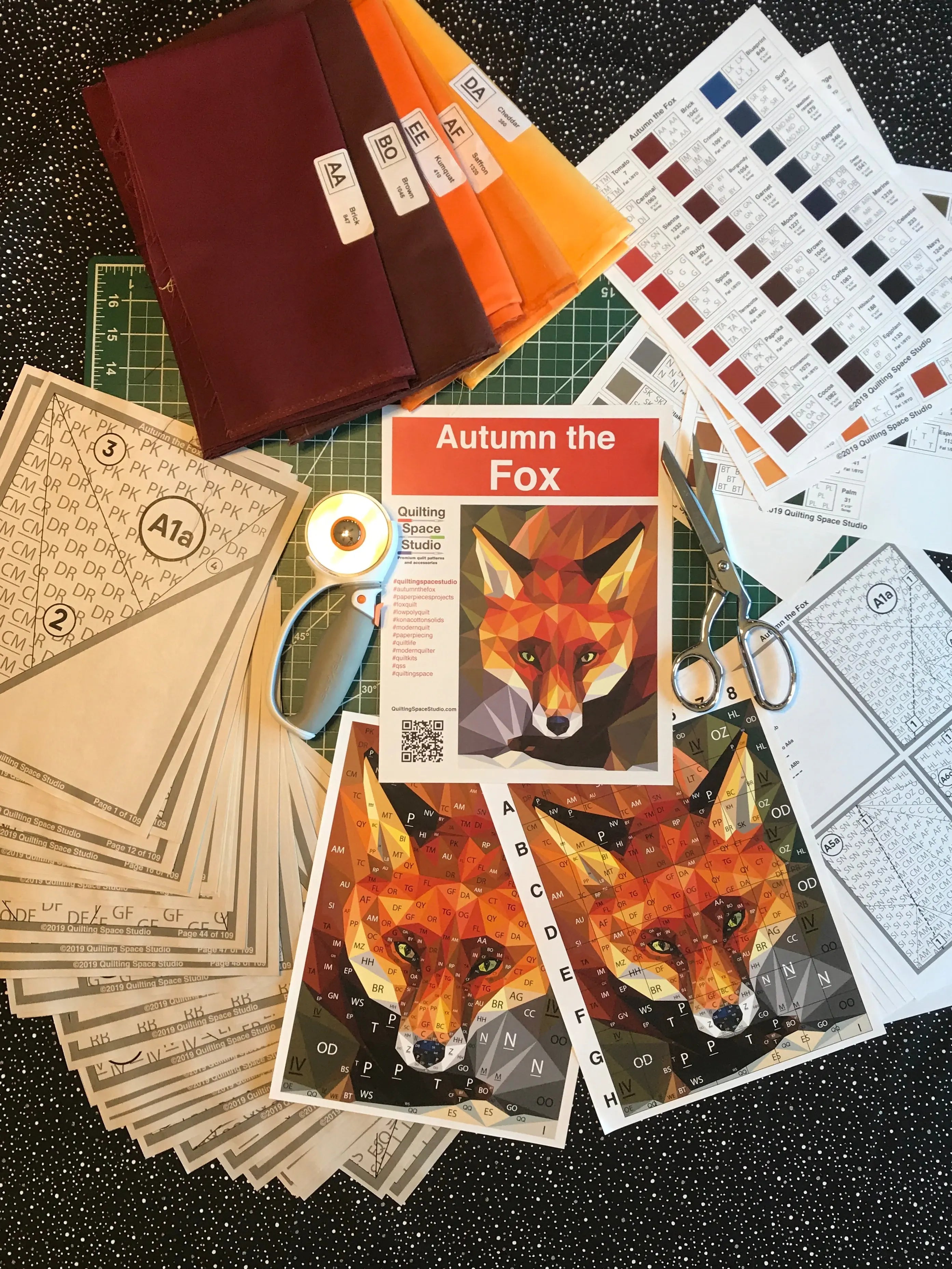 Autumn the Fox Quilt Kit Legit Kits