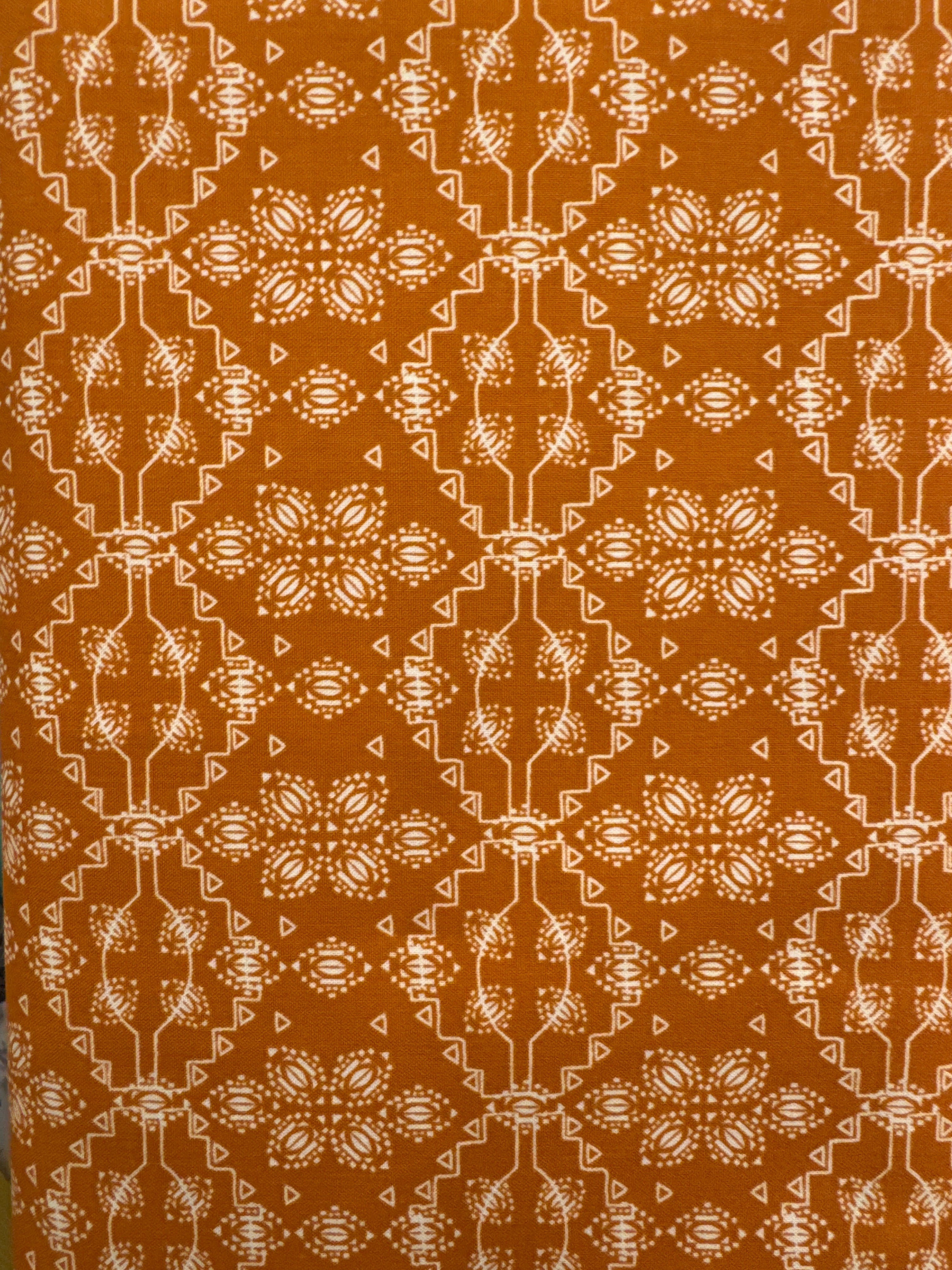 South Sister Orange Cascade blender quilting fabric by Cotton + Steel