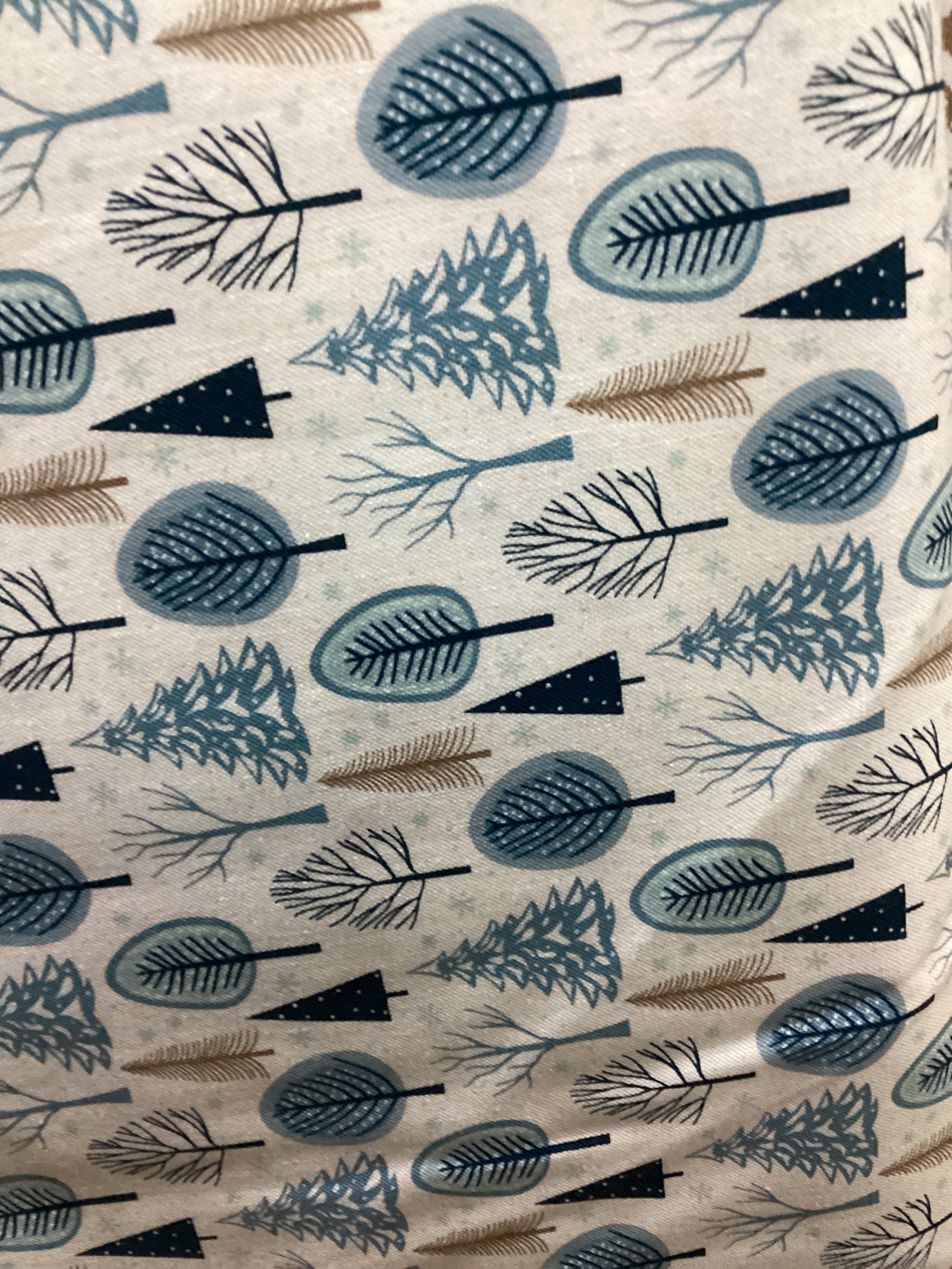 Riley Blake Winter Magic Trees White quilting fabric