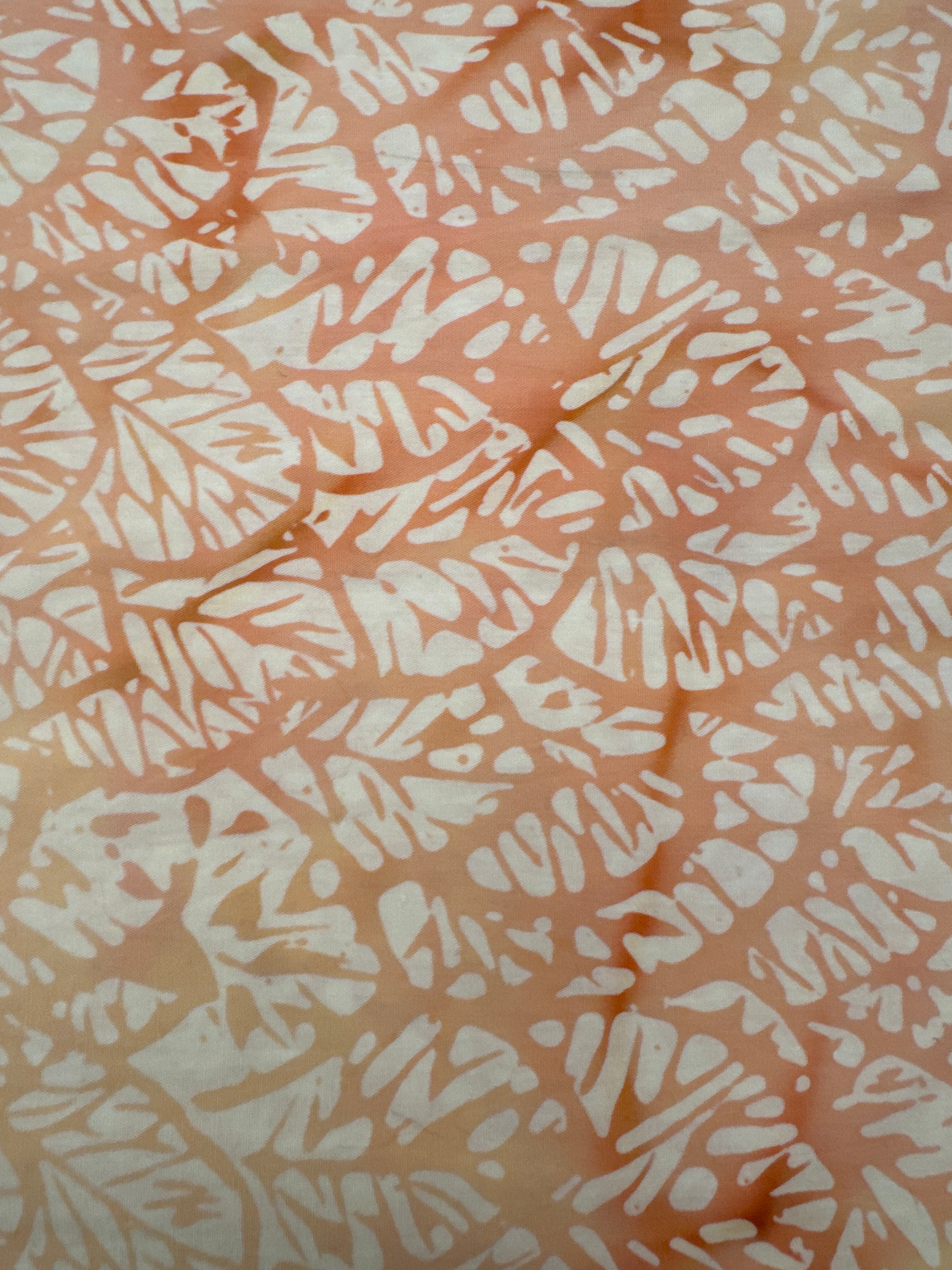 Peachy Leaves blender quilting fabric by Andover Fabrics