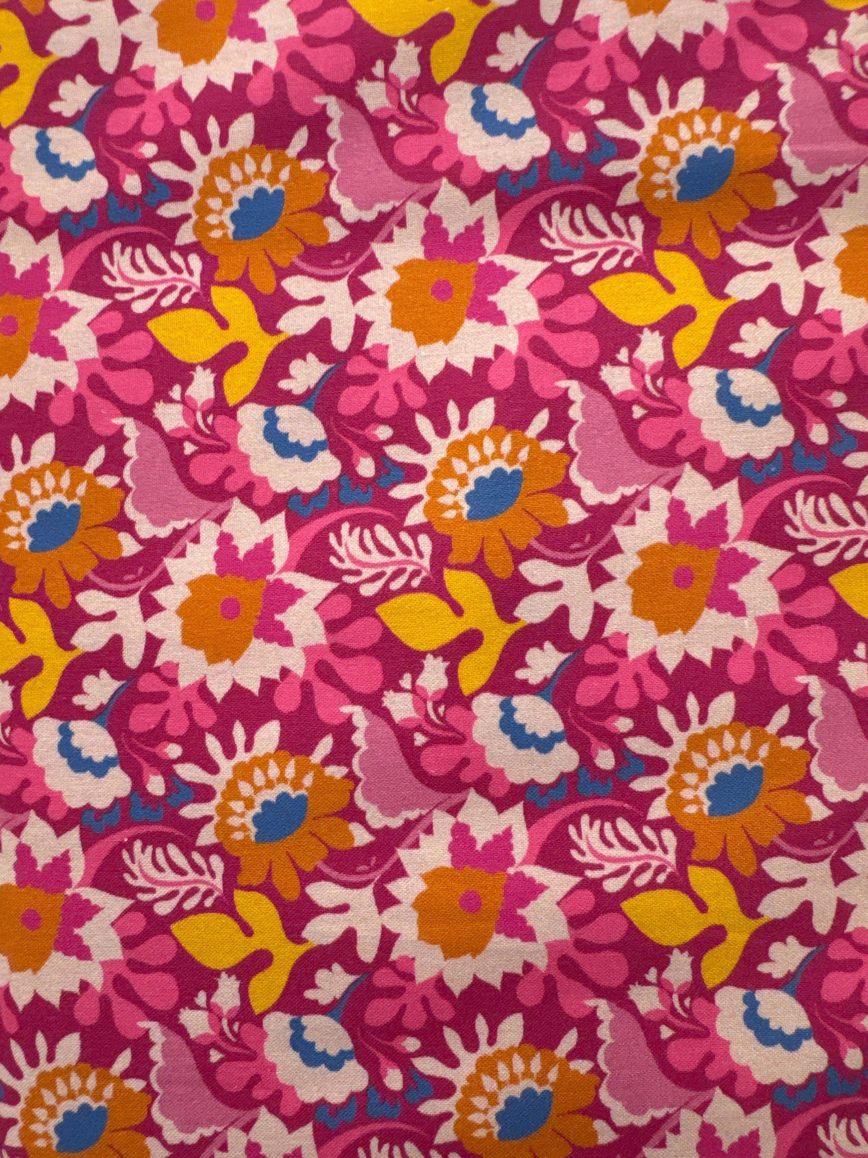 Floral Toss Pink quilting fabric by Windham Fabrics