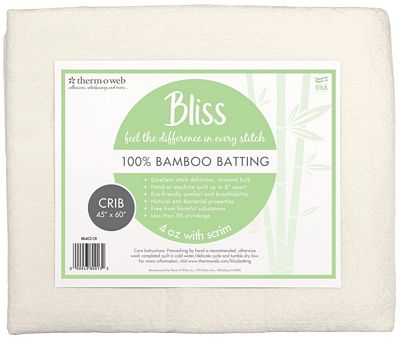 Bliss Batting 100% Bamboo Crib 45in x 60in