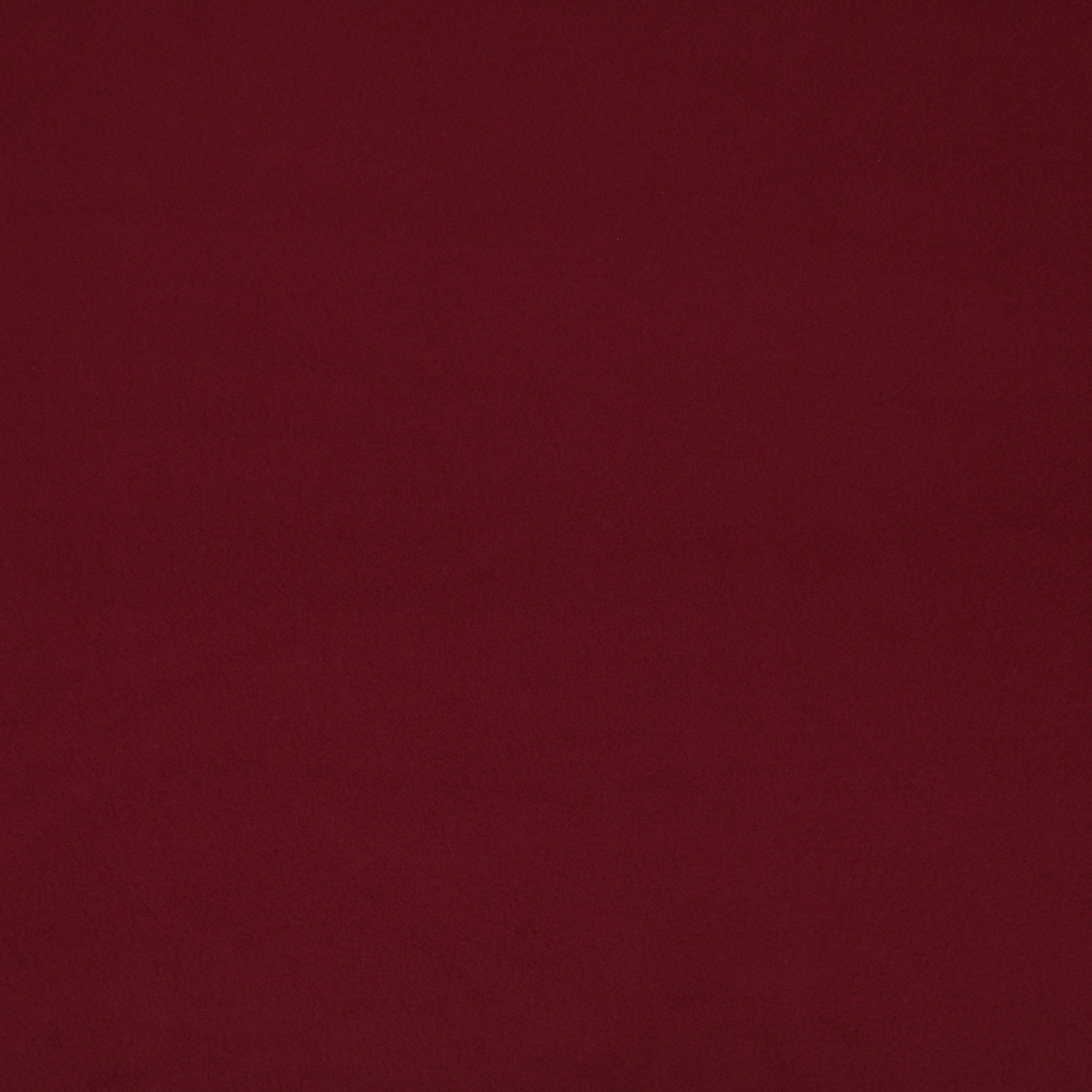 The Fabric Company solid fleece burgundy 60 inch polyester