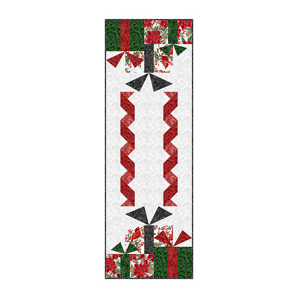 Bearhug Fa La La Silver Table Runner Quilt Kit by Hoffman California Fabrics