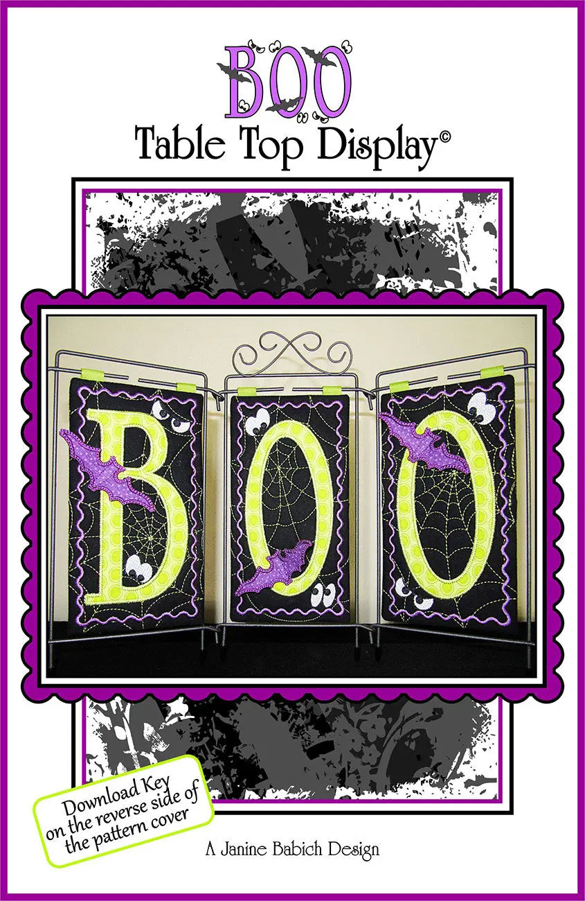 BOO Table Top Display - Linda's Electric Quilters