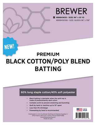 Premium 60/40 Black Blend 96 in x 25 yd