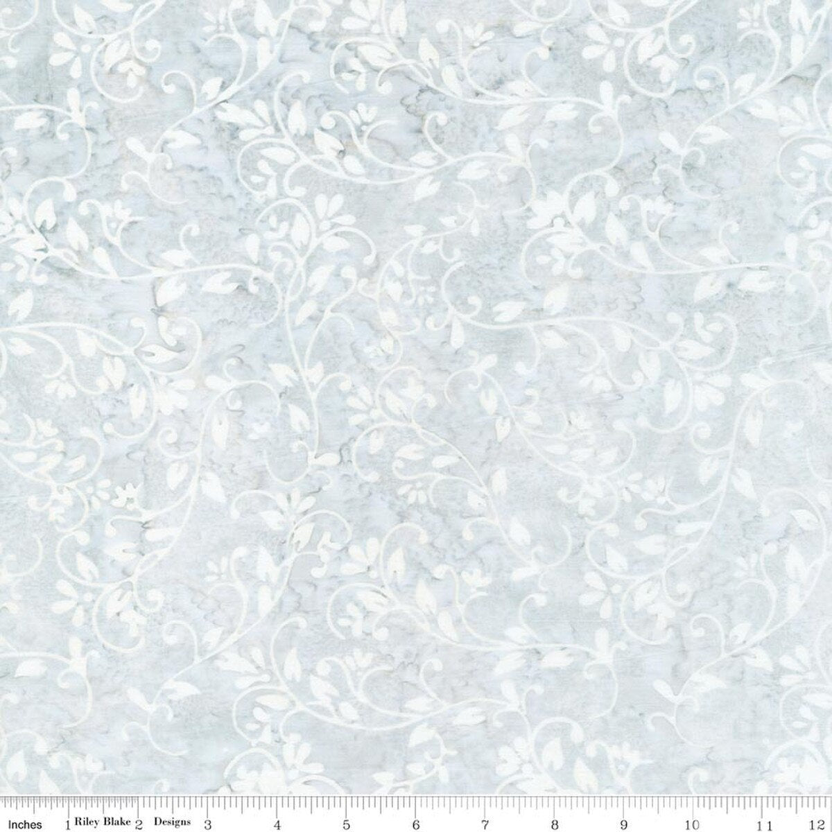 Elementals Candy Coated Batiks Fog Gray quilting fabric by Riley Blake