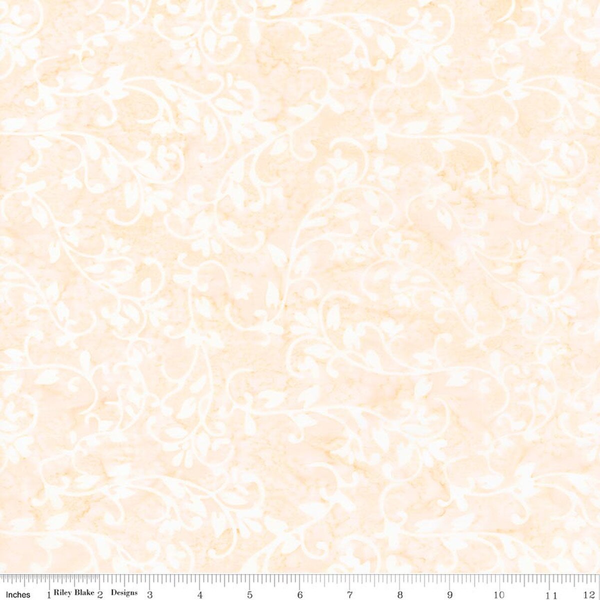 Elementals Candy Coated Batiks Peach Cupcake quilting fabric by Riley Blake