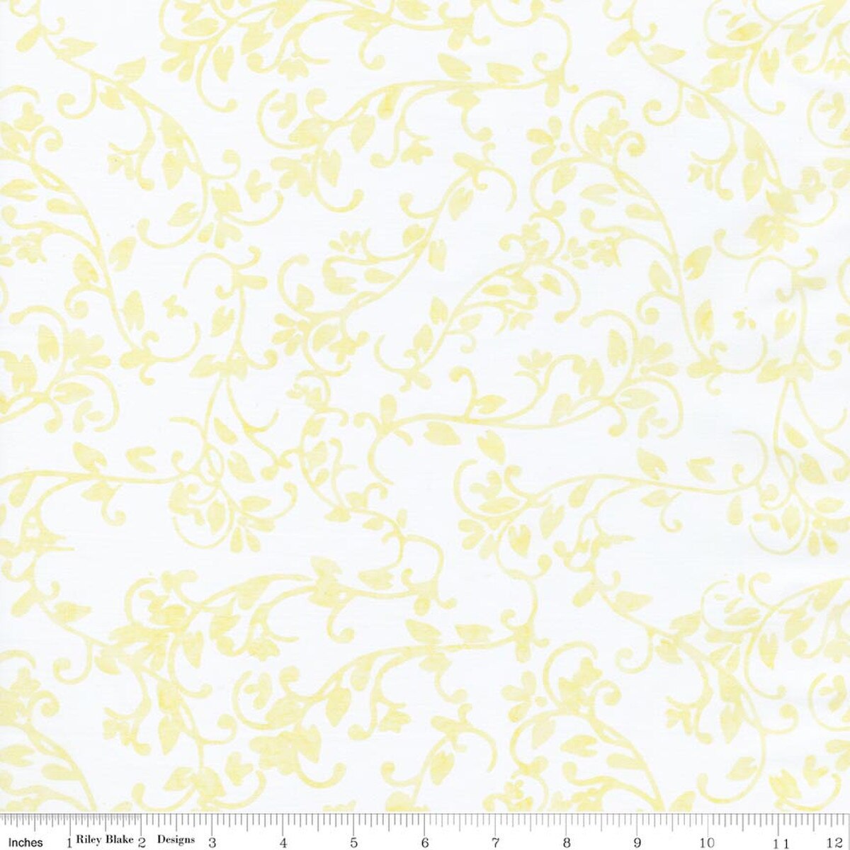 Elementals Candy Coated Batiks Lemon quilting fabric by Riley Blake