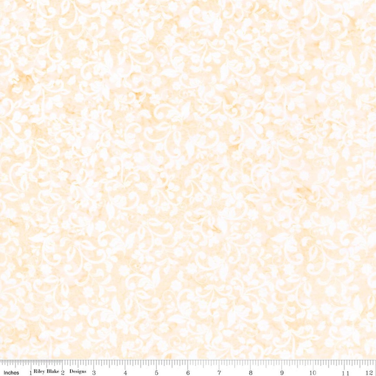 Elementals Candy Coated Batiks Peach Cupcake quilting fabric by Riley Blake