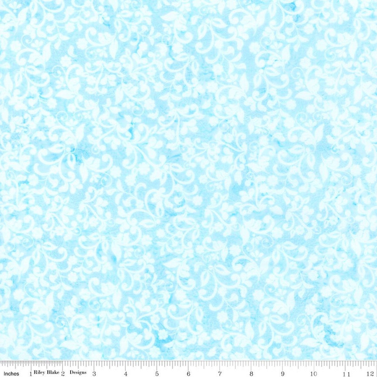 Elementals Candy Coated Batiks Twisted Teal quilting fabric by Riley Blake