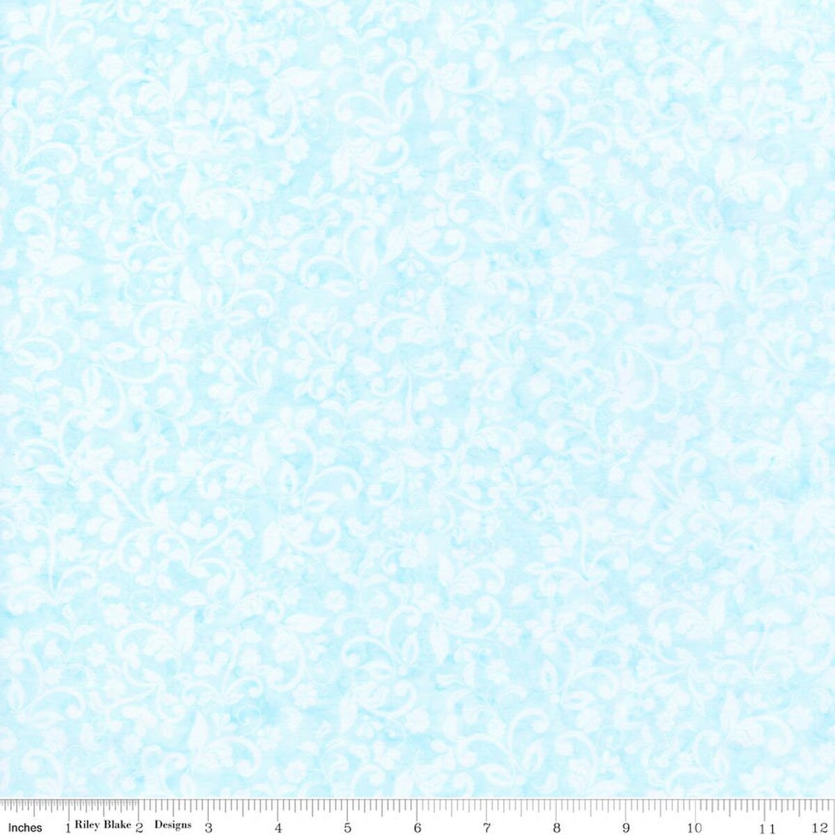 Elementals Candy Coated Batiks Baby Blue quilting fabric by Riley Blake