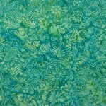 Elementals Batiks Rainbow Brights Aquamarine quilting fabric by Riley Blake