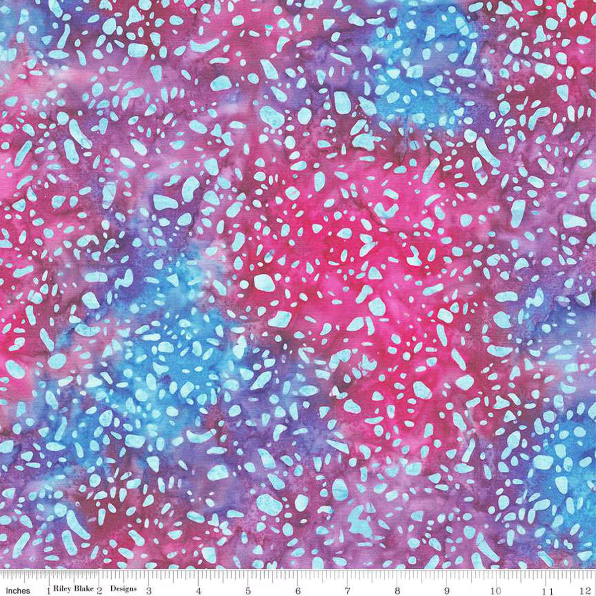 Terrazzo Berries Batiks Masquerade quilting fabric by Riley Blake