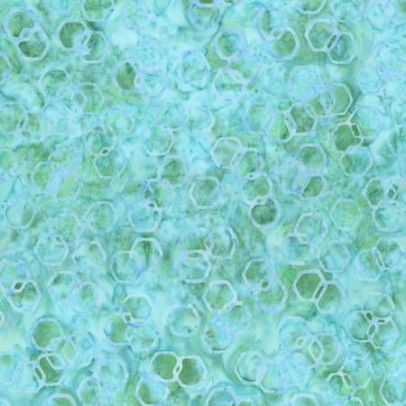 Riley Blake Expressions Watercolor Daisies batik quilting fabric in Pool Party