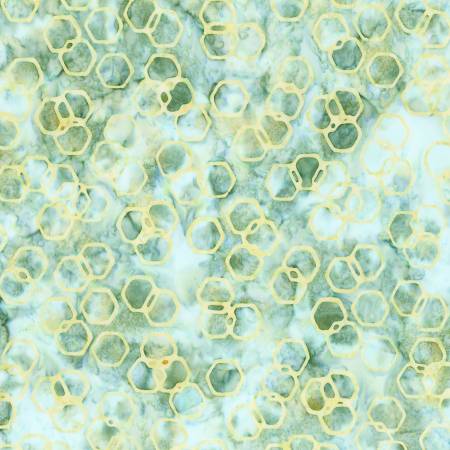 Riley Blake Expressions Watercolor Daisies batik quilting fabric in Artichoke