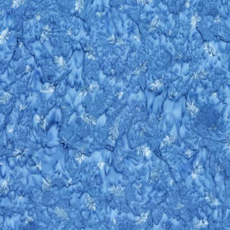 Riley Blake Expressions Watercolor Daisies batik quilting fabric in Ocean Blue