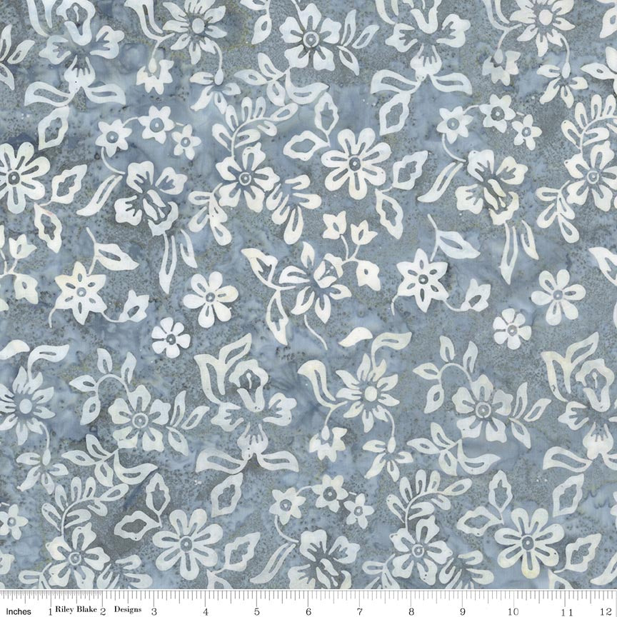 RB Batiks Blustery Days - Gray & Golden Arabella