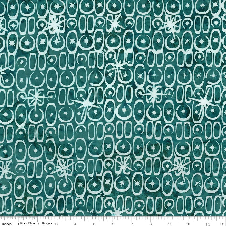 RB Batiks Tropical Rain - Starburst Groove