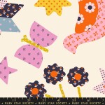 Ruby Star Meadow Star Daisy quilting fabric by Moda