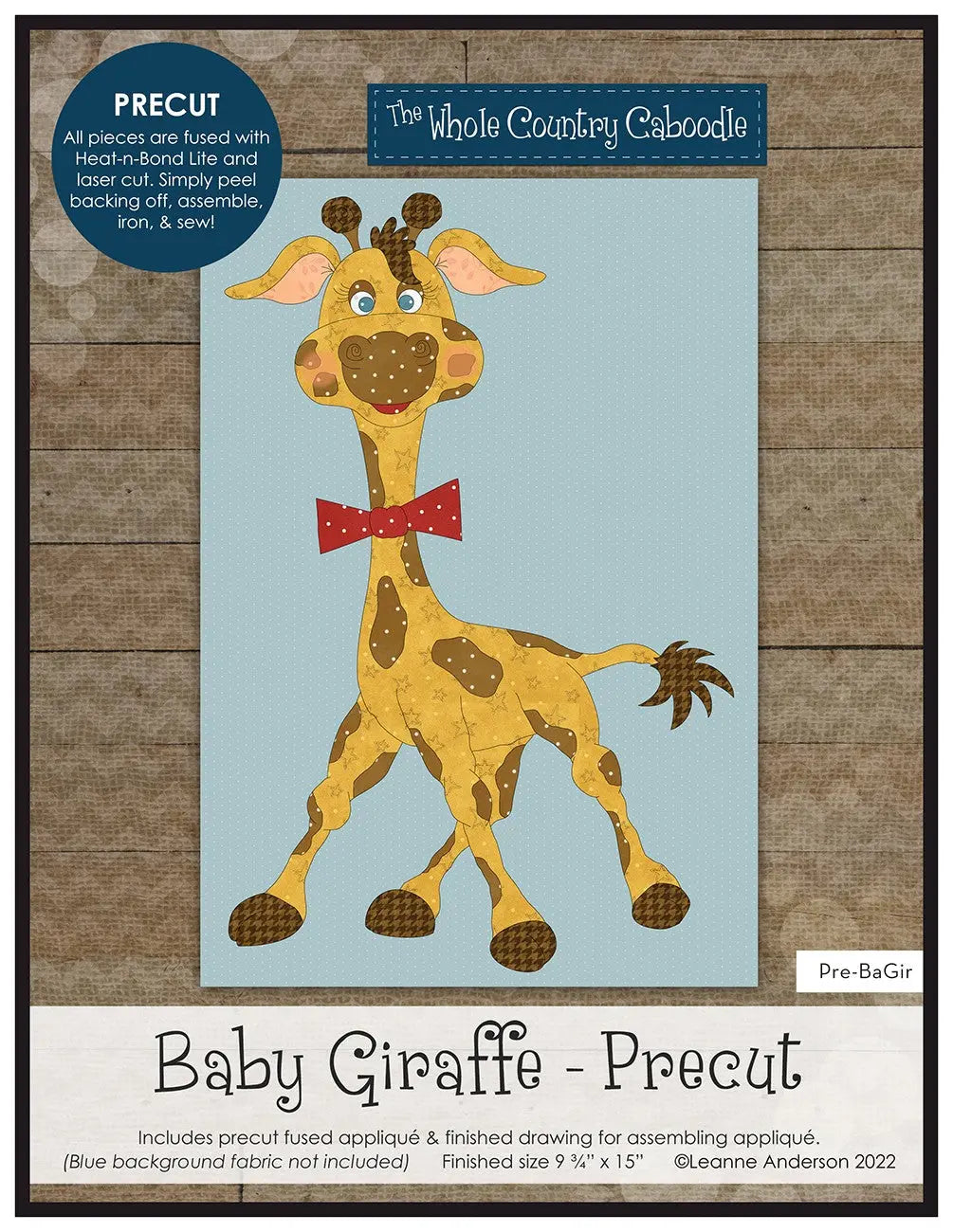 Baby Giraffe Precut Fused Applique Pack - Linda's Electric Quilters
