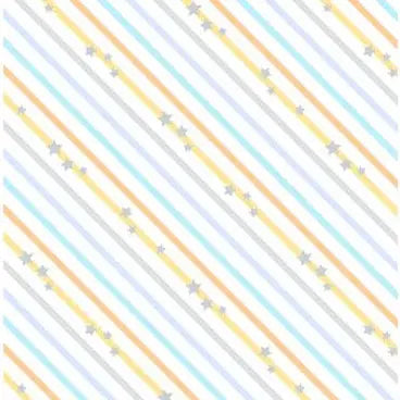 Baby's Adventure - Diagonal Stripe - White 44" / 45" Fabric Per Yard The Fabric Company