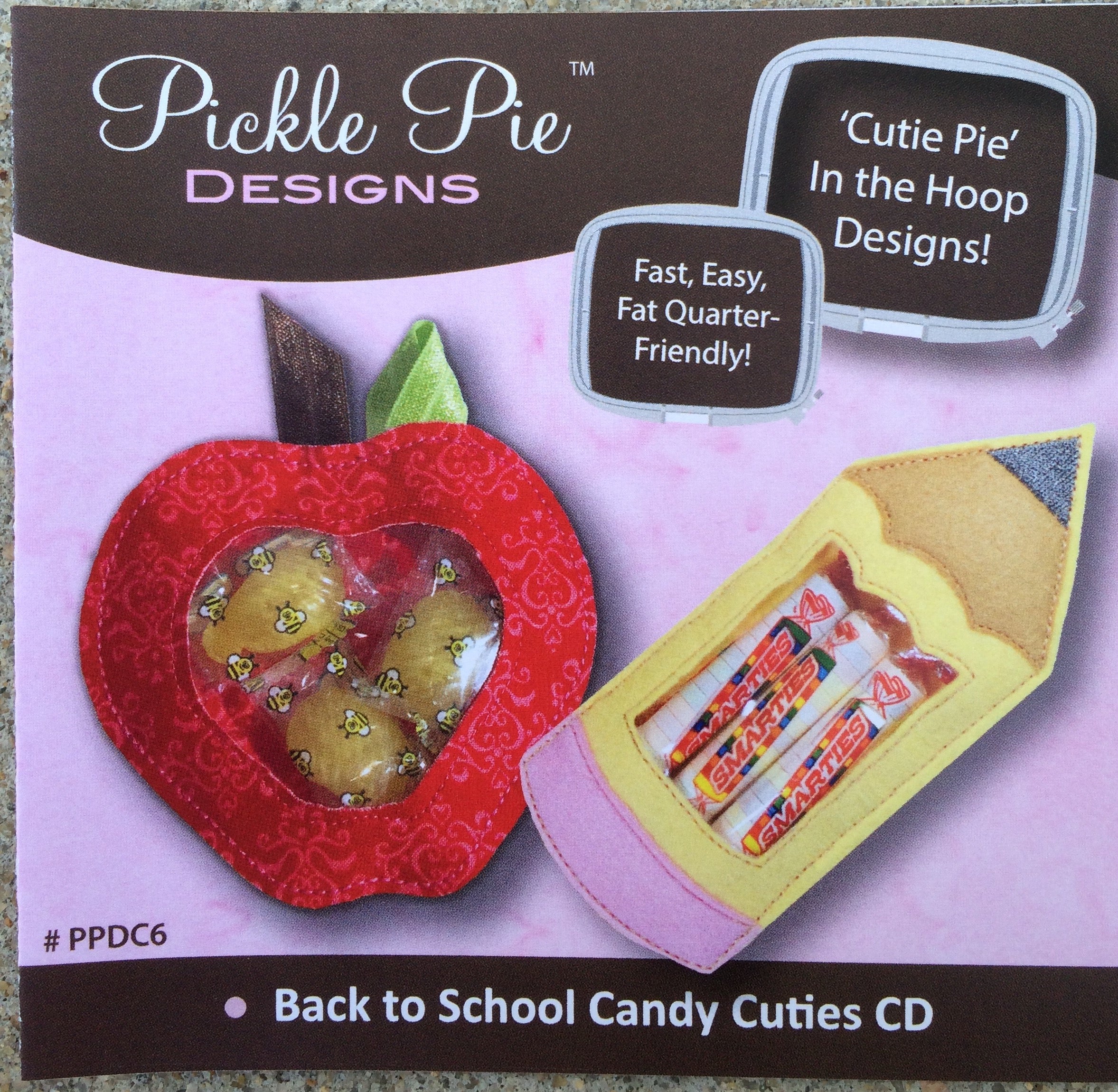 Back to School Candy Cuties In the Hoop Embroidery Design Collection