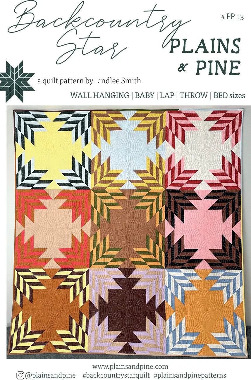 Backcountry Star Quilt Pattern - Linda's Electric Quilters