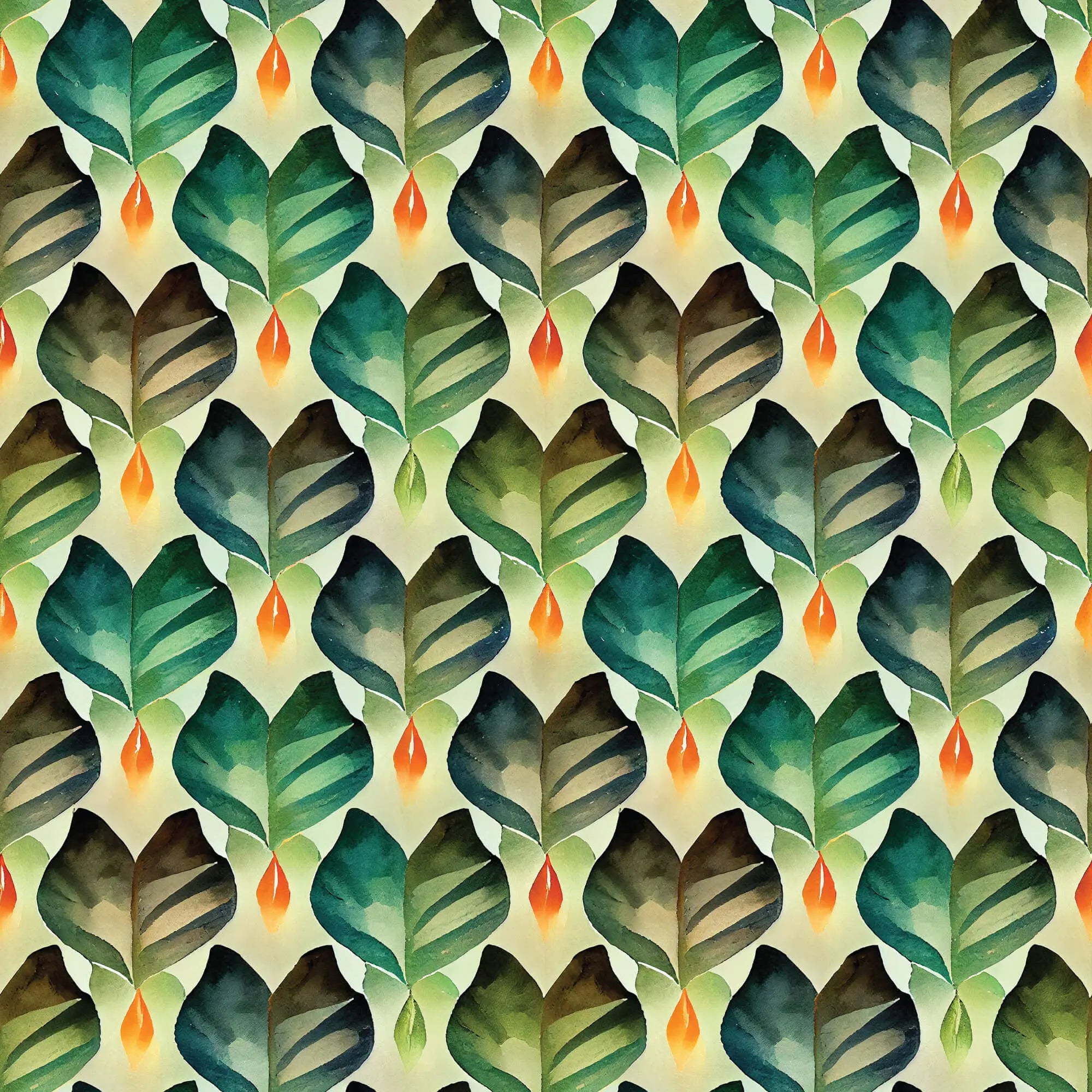 Bali Dreams - Lantern Leaves 44" / 45" Fabric Per Yard The Fabric Company