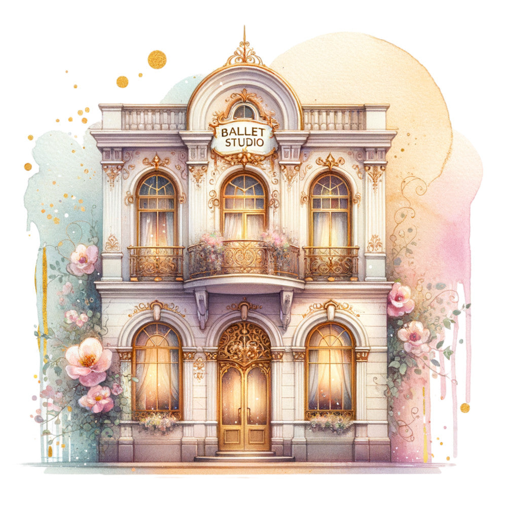 Ballet Studio Fabric Panel 1