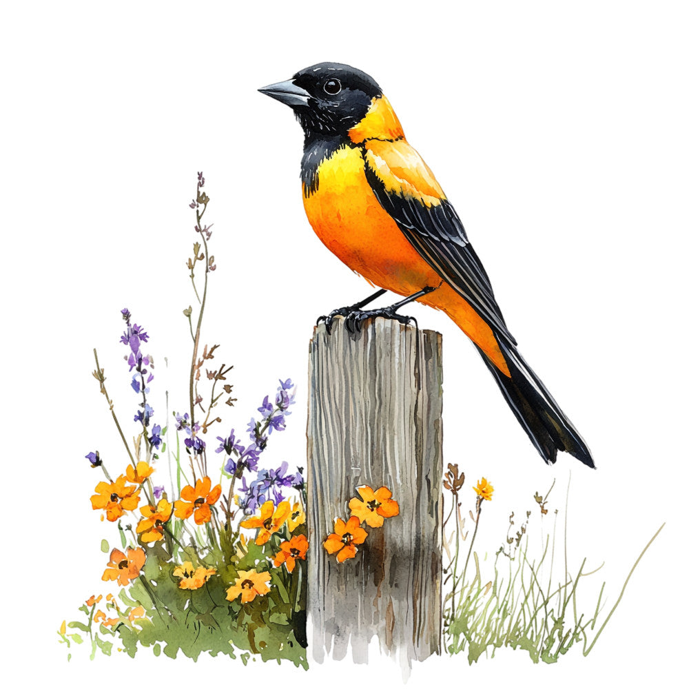 Baltimore Oriole Fabric Panel 5