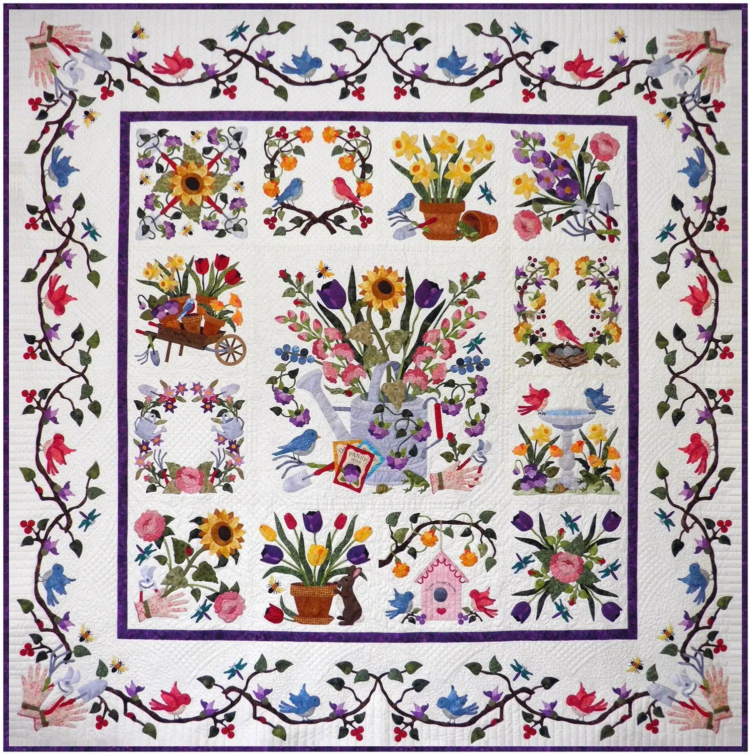 Baltimore Spring Block of the Month - Linda's Electric Quilters