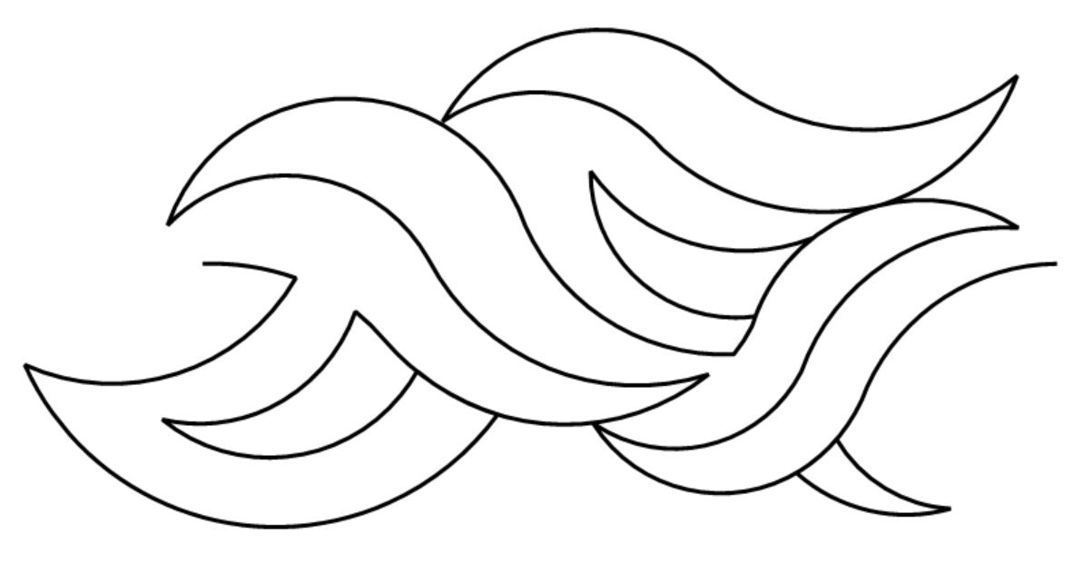 Banner Digital E2E Wildflower Quilting Pantograph Close Up