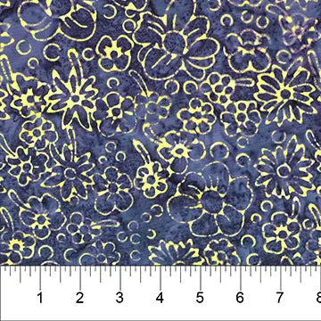 Banyan 80325-86 MODERN GEOMETRY PURPLE FLORAL 45" Fabric Per Yard Fabric Fanatics