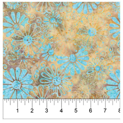 Banyan 80510-34 SUGAR CRYSTALS BAMBOO DAISIES 45" Fabric Per Yard Fabric Fanatics