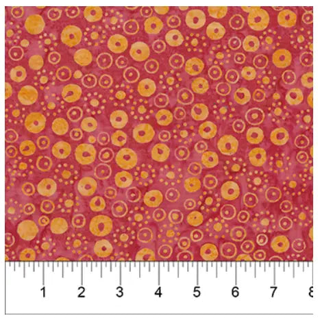 Banyan 80532-24 CARNIVALE PINK ORANGE 45" Fabric Per Yard Fabric Fanatics