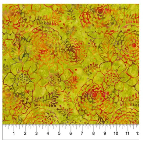 Banyan 80534-71 CARNIVALE LIME MULTI 45" Fabric Per Yard Fabric Fanatics