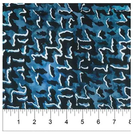 Banyan 80754-49 Color Me Banyan Houndstooth Plaid - Blue 45" Fabric Per Yard Fabric Fanatics