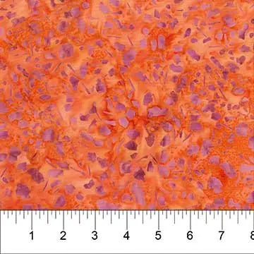 Banyan 80855-32 - Pebbles and Daisies - Burnt Orange 45" Fabric Per Yard Fabric Fanatics
