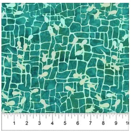 Banyan 80861-64 - RESORT LIFE - Dark Teal 45" Fabric Per Yard Fabric Fanatics