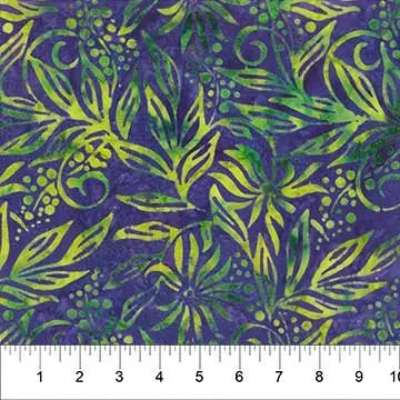 Banyan 80870-47 - Birds of Paradise - Periwinkle 45" Fabric Per Yard Fabric Fanatics