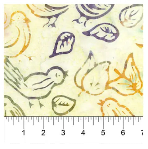 Banyan 80973-14 SWEET TUNES Birds - Creme 45" Fabric Per Yard Fabric Fanatics