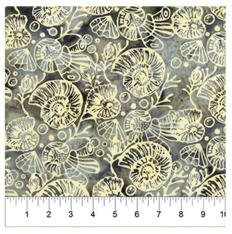 Banyan 80993-35 - SEA LIFE - Seashells - Brown 45" Fabric Per Yard Fabric Fanatics