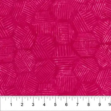 Banyan 81700-28 Hexies - Pink Punch 45" Fabric Per Yard Fabric Fanatics