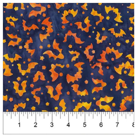 Banyan 83001-87 MIDNIGHT MAGIC - Lots of Bats - Deep Violet 45" Fabric Per Yard Fabric Fanatics
