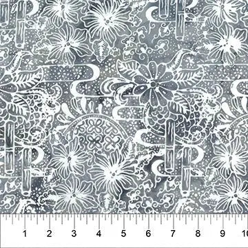 Banyan 83040-91 DANDELION WISHES - Bamboo Floral - Dove 45" Fabric Per Yard Fabric Fanatics