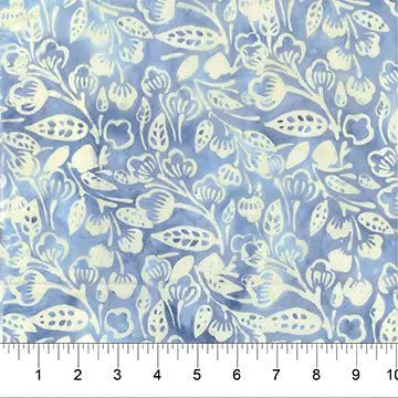 Banyan 83043-41 DANDELION WISHES - Crabapple - Steel Blue 45" Fabric Per Yard Fabric Fanatics