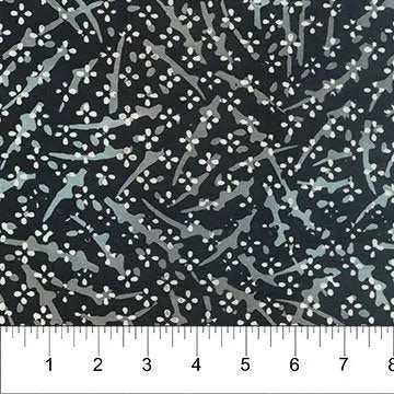 Banyan 83050-99 TABLESCAPE - Dots & Branches - Black 45" Fabric Per Yard Fabric Fanatics
