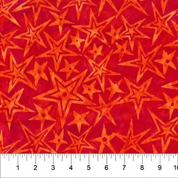 Banyan 83061-59 CITY SPIRIT - Starlight - Wild Orange 45" Fabric Per Yard Fabric Fanatics