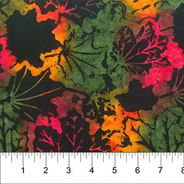 Banyan 83070-990 CHANGING SEASONS - Maple Leaves - Jet Black 45" Fabric Per Yard Fabric Fanatics